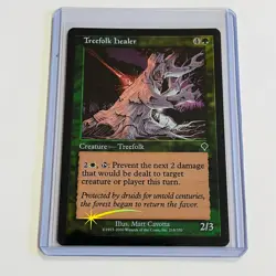 2000 Magic: The Gathering INVASION Treefolk Healer FOIL 218/350 NM - Image 1