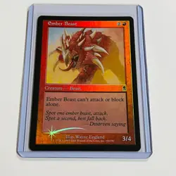 2001 Magic: The Gathering ODYSSEY Ember Beast FOIL 190/350 NM - Image 1