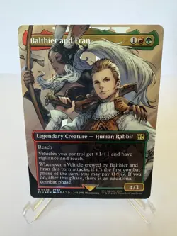 Balthier and Fran (Surge Foil, Borderless, FIN 538) - MTG Final Fantasy - Image 1