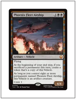 1x Phoenix Fleet Airship, Magic the Gathering, MTG NM - Image 1