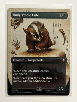 MTG – Avatar – Badgermole Cub Borderless - Mythic 0326 - Image 1