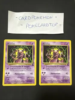 Pokemon Card X2 Mewtwo 14-Promo-Ita-No Holo-Nm! - Image 1