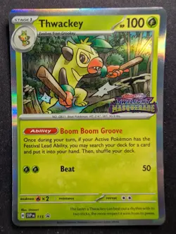 Thwackey - SVP115 Twilight Masquerade Black Star Promo (Pokemon) - Image 1