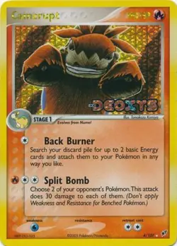 Camerupt - 4/107 - Holo Rare - Reverse Holo DMG, English Pokemon EX Deoxys - Image 1