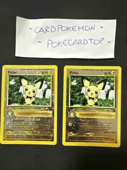 Pokemon Card X2 Pichu 35-Promo-Ita-Holo Reverse-Nm/mint! - Image 1