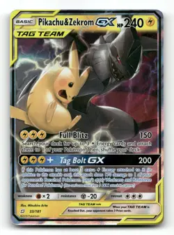 Pikachu & Zekrom GX 33/181 - Team Up - Pokemon Card NM/M - Image 1