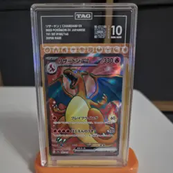 Pokemon Charizard ex Scarlet & Violet151 183/165 Holo Ultra Rare TAG 10 GEM Mint - Image 1