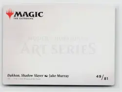 MTG Modern Horizons 2 Art Series Dakkon, Shadow Slayer x1 NM 49/81 - Image 2