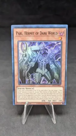 Parl, Hermit of Dark World - YuGiOh TCG -1st Edition Super Rare- Misprint Miscut - Image 1