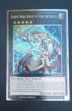 Sacred Noble Knight of King Artorigus NKRT-EN038 Noble Knights Limited Ed LP - Image 1