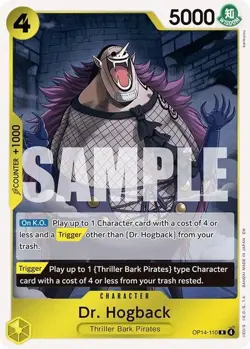 Dr. Hogback (Foil) OP14-110 One Piece NM - The Azure Sea's Seven - Image 1