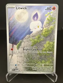 Litwick 101/086 Illustration Rare - White Flare - Pokemon TCG - NM/M - Image 1