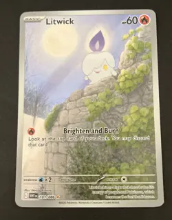 Litwick 101/086 Illustration Rare - White Flare - Pokemon TCG - NM/M - Image 3