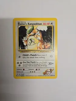 Pokemon TCG Blaine's Kangaskhan Gym Heroes 36/132 Regular Unlimited Uncommon - Image 1
