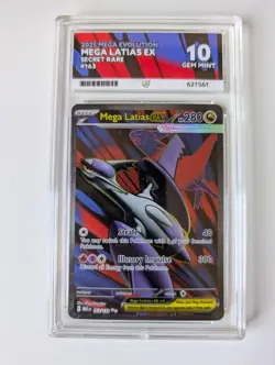 Pokemon TCG Mega Latias EX 163/132 ACE 10 - Image 1