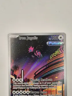 Pokemon TCG Card Iron Jugulis 216/182 Paradox Rift Illustration Rare - NM - Image 3