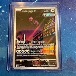 Pokemon TCG Card Iron Jugulis 216/182 Paradox Rift Illustration Rare - NM - Image 1