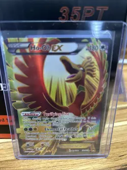 Pokemon TCG Ho-Oh EX Full Art Ultra Holo Rare Card 121/122 XY Breakpoint 2016 - Image 1