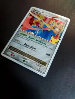 Zacian LV.X SWSH135 Celebrations Black Star Promo Card Near Mint Condition - Image 3