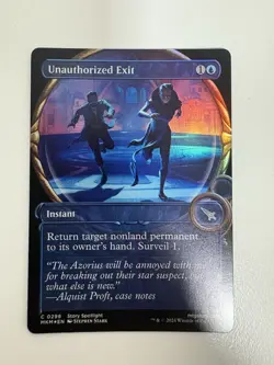 Unauthorized Exit Foil Showcase MTG Magic the Gathering Card NM Near Mint MKM - Image 1