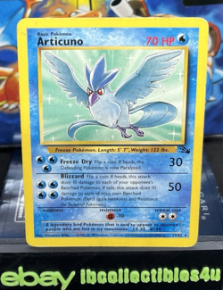 Articuno 17/62 Fossil Set Regular Rare Pokemon Card 1999 WOTC NM F/S - Image 1