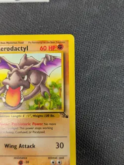 Pokemon TCG Aerodactyl Fossil Card 16/62 Unlimited Rare, NM Condition - Image 4