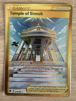 Pokemon TCG Temple of Sinnoh Gold Secret Rare Card 214/189 Astral Radiance - Image 1