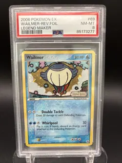 Pokemon TCG Wailmer Legend Maker Reverse Holo Stamped 69/92 PSA 8 - Image 1