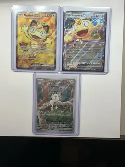 Meowth ex Ultra Rare 107/088 Perfect Order Pokemon & Mega Evolution 106/094 Lot - Image 1