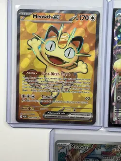 Meowth ex Ultra Rare 107/088 Perfect Order Pokemon & Mega Evolution 106/094 Lot - Image 2