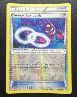 Pokemon TCG Gengar Spirit Link 95/119 XY Phantom Forces Reverse Holo Uncommon - Image 2