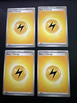 Pokemon Mega Evolutions Lightning Energy Misaligned Error Miscut Misprint - Image 1