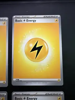 Pokemon Mega Evolutions Lightning Energy Misaligned Error Miscut Misprint - Image 2
