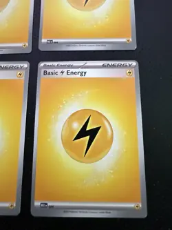 Pokemon Mega Evolutions Lightning Energy Misaligned Error Miscut Misprint - Image 3