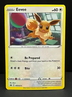 Eevee SWSH212 Cosmos Holo Promo Sword & Shield Promo Pokemon Near Mint - Image 1
