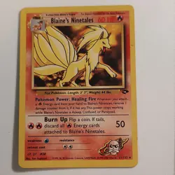 Pokemon TCG Arcanine, Magby, Blaine's Ninetales Lot Gym Challenge Promo Vintage - Image 5