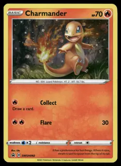 Charmander SWSH092 Holo Promo Sword & Shield Promo Pokemon Holo MP - Image 1