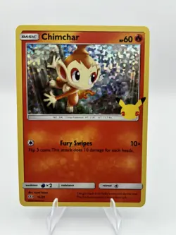 Chimchar 12/25 - Pokemon TCG - McDonalds 25th Anniversary 2021 - Promo Holo NM - Image 1
