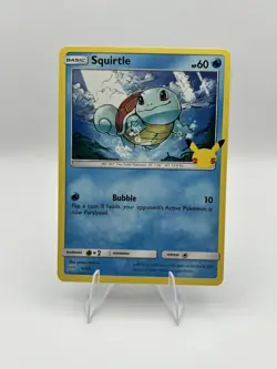 Pokemon Squirtle 17/25 Anniversary Mcdonalds 25th Promo 2021 - Image 1