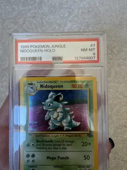 PSA 8 Pokemon TCG Nidoqueen 07/64 1st Edition Jungle Holo Rare - Image 3