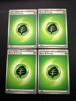 Pokemon Miscut Error Grass Energy Mega Evolution MEE 001 Misprint Alignment Dot - Image 1