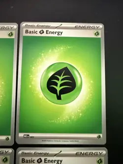 Pokemon Miscut Error Grass Energy Mega Evolution MEE 001 Misprint Alignment Dot - Image 2