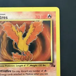 Pokemon TCG Vintage Non Holo Rare Fossil Moltres WotC 1999 - Image 3