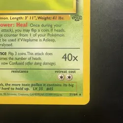 Pokemon Vintage Non-Holo Rare Vileplume - 31/64 Jungle - 1999 Wotc - Image 4