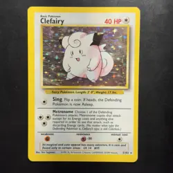 Pokemon Vintage Holo Clefairy 005/102 Base Set Wizards Of The Coast 1999 - Image 1