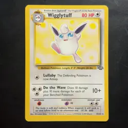 Pokemon TCG Wigglytuff Jungle 32/64 Unlimited Non Holo Rare Vintage WotC 1999 - Image 1