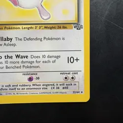 Pokemon TCG Wigglytuff Jungle 32/64 Unlimited Non Holo Rare Vintage WotC 1999 - Image 4