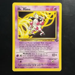 Pokemon Vintage Non-Holo Rare Mr. Mime Jungle 22/64 WotC 1999 - Image 1