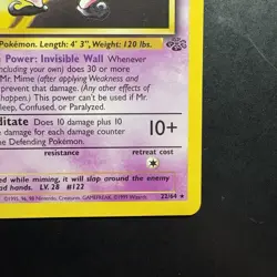 Pokemon Vintage Non-Holo Rare Mr. Mime Jungle 22/64 WotC 1999 - Image 4
