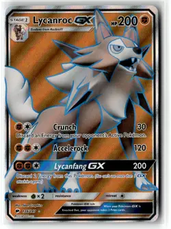 Lycanroc GX ⭐ 136/147 Holo Rare Ultra Burning Shadows 2017 Pokemon NM - Image 1